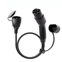 Adapter for EV station Akyga AK-SC-E28 Type2 / Schuko 16A 60cm