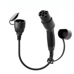 Adapter for EV station Akyga AK-SC-E28 Type2 / Schuko 16A 30cm