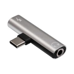 Adapter Akyga AK-AD-71 USB type C (m) / USB type C (f) / Jack 3.5 mm DAC