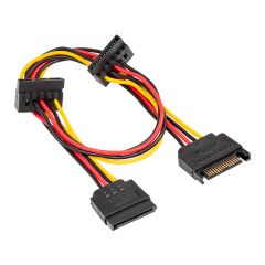 Adapter with cable Akyga AK-CA-41 SATA (m) / 3x SATA (f) 3x 15cm