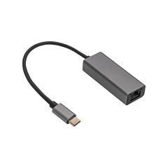 Adapter with cable Akyga AK-AD-65 network card USB type C (m) / RJ45 (f) 10/100/1000 ver. 3.0 15cm