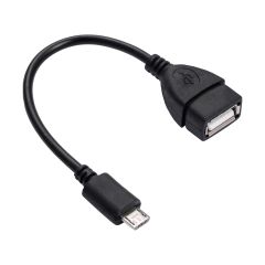 Adapter with cable Akyga AK-AD-09 micro USB B (m) / USB A (f) OTG 15cm