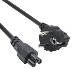 Clover Power Cable Akyga AK-NB-08C CU 3x0.75mm² CEE 7/7 / IEC C5 1m