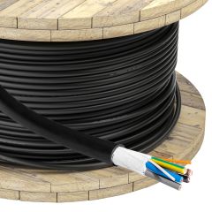 EV Power Cable Akyga AK-SC-E12 CU 5x6mm² + 2x0.75mm² 3-phases 32A 450/750V per meter