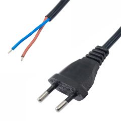 Open Tip Power Cable Akyga AK-OT-06A CCA 2x0.5mm² CEE 7/16 3 m