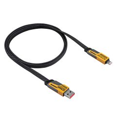 Cable USB Akyga AK-USB-57 USB A (m) + USB type C (m) / USB type C (m) + Lightning (m) ver.2.0 65W 1m