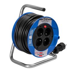 Extension Cord Reel Brennensthul Akyga AK-CR-02 Cord Holder 4 Socets 3x1.5 mm IP20 15m