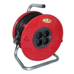Extension Cord Reel Brennensthul Akyga AK-CR-09 Cord Holder 4 Sockets IP20 50m