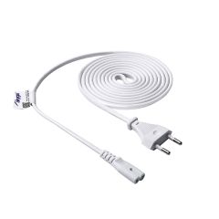 Figure Eight Power Cable Akyga AK-RD-06A CCA 2x0.5mm² CEE 7/16 / IEC C7 1.5 m biały