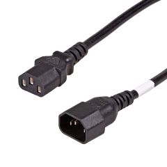 Kabel zasilający przedłużacz Akyga AK-PC-111A CCA 3x0.5mm² IEC C13 / IEC C14 5m