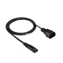 Extension Power Cable Akyga AK-PC-15A CCA 2x0.5mm² IEC C7 / IEC C14 1.5m