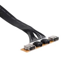 Case I/O panel audio ATX Akyga AK-CA-61 2x USB 2.0 68mm