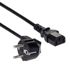 Power Cable Akyga AK-PC-01C CU 3x0.75mm² CEE 7/7 / IEC C13 1.5 m