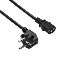 Kabel zasilający Akyga AK-PC-106A CCA 3x0.75mm² CEE 7/7 / IEC C13 3m