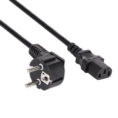 Power Cable Akyga AK-PC-06S CU 3x1.5mm2 CEE 7/7 / IEC C13 3m