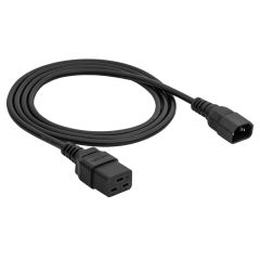 Kabel zasilający przedłużacz serwerowy Akyga AK-UP-02 CU 3x1mm² IEC C19 / IEC C14 1.8 m