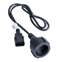 Extension Power Cable Akyga AK-PC-13A CU 3x0.75mm² CEE 7/3 / IEC C14 1 m