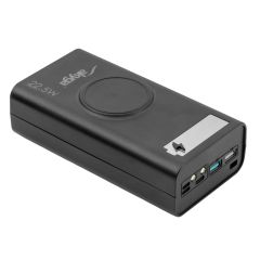 Obudowa Power Bank Akyga AK-BC-05 37 000mAh 22.5W QI PD QC 4+ USB-C 2xUSB-A Lightning 12x 18650