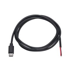 USB type C (m) cable open version Akyga AK-SC-38 1m black