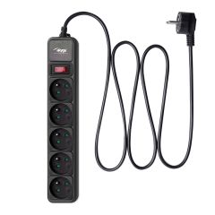 Listwa przeciwprzepięciowa Akyga AK-SP-05A 5 gniazd CEE 7/5 (Typ E) 1.8 m
