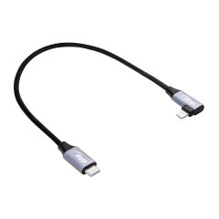 Cable USB Akyga AK-USB-55 USB type C (m) / Lightning (m) Angle ver. 2.0 30W 0.3m