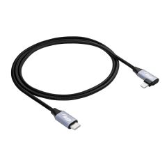 Cable USB Akyga AK-USB-56 USB type C (m) / Lightning (m) Angle ver. 2.0 30W 1m