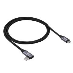 Cable USB Akyga AK-USB-54 USB type C (m) / USB type C (m) Angle ver. 2.0 60W 1m