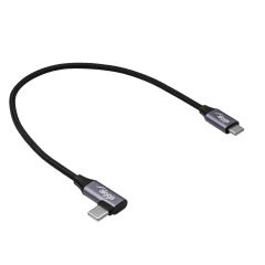 Cable USB Akyga AK-USB-53 USB type C (m) / USB type C (m) Angle ver. 2.0 60W 0.3m