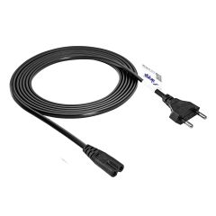 Figure Eight Power Cable Akyga AK-RD-02A CCA 2x0.5mm² CEE 7/16 / IEC C7 3 m