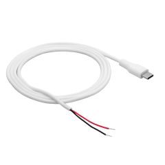 Kabel USB type C (m) serwisowy (open) Akyga AK-SC-40 1m biały