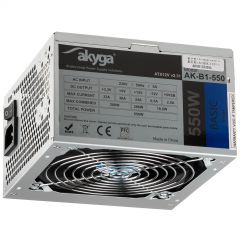 ATX power supply 550W Akyga AK-B1-550 P4 PCI-E 6 pin 3x SATA 2x Molex PPFC FAN 12cm used