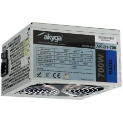 ATX power supply 700W Akyga AK-B1-700 P4+4 PCI-E 6 pin i 6+2 pin 5x SATA 2x Molex PPFC FAN 12cm used