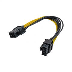 Adapter with cable Akyga AK-CA-07 PCI-E 6 pin (m) / PCI-E 8 pin (f) 20cm