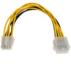 Adapter with cable Akyga AK-CA-08 extension P8 8 pin (f) / P8 8 pin (m) P4+4 20cm