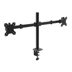 Dual Monitor Arm AK-MB-02 Double Desk Mount 2x10kg VESA 75x75mm / 100x100mm 15-32"