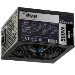 ATX Power Supply 500W Akyga AK-P4-500 Modular P4+4 PCI-E 6 pin 6+2 pin 5x SATA 2x Molex PPFC FAN12cm
