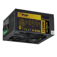 ATX Power Supply 1250W Akyga AK-U4-1250 P4+4 12x PCI-E 6+2 pin 8x SATA APFC 80+ FAN 14cm