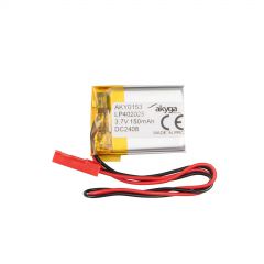 Lithium Polymer Battery Akyga AKY0153 LP402025 Li-Po 3.7V/150mAh PCM JST 2.54 2-Pin Connector 150mm