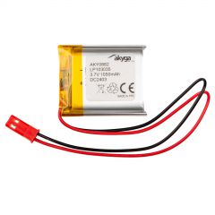 Lithium Polymer Battery Akyga AKY0662 LP103035 Li-Po 3.7V/1050mAh PCM JST 2.54 2-Pin Connector 150mm