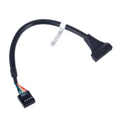 Adapter with cable Akyga AK-CA-28 USB 19 pin ( m ) / USB 9 pin ( f ) 20cm