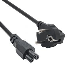 Power Cable for Notebook Akyga AK-NB-08C Clover CU CEE 7/7 / IEC C5 1m