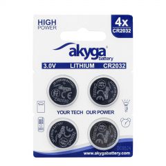 Lithum battery Akyga AKY2100 CR2032 Li-MnO2, 3V/210mAh 4pcs/blister