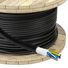EV Power Cable Akyga AK-SC-E12 CU 5x6mm² + 2x0.5mm² 3-phases 32A 450/750V per meter