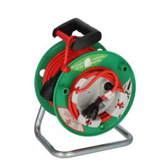 Extension Cord Reel Bretec Brennensthul Akyga AK-CR-03 Cord Holder 1 Socet 3x1.5 mm IP20 25m