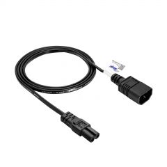 Kabel zasilający Akyga AK-PC-15A przedłużacz CCA IEC C7 / C14 1.5m