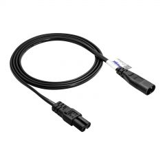 Kabel zasilający Akyga AK-RD-08A przedłużacz ósemka CCA IEC C7 / IEC C8 1.5m