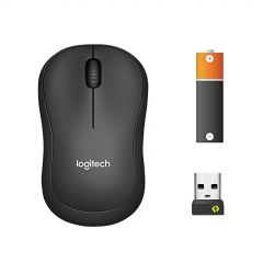 Logitech Mouse M220 Silent Black optical