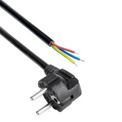 Power Cable with Open Tin Akyga AK-OT-01A CCA CEE 7/7 1.5 m