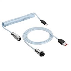 Cable USB Akyga AK-USB-48 USB A (m) / USB type C (m) Coiled Aviator ver. 2.0 3m