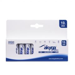 Alkaline battery Akyga AKY2067 AA LR6 Zn-MnO2, 1.5V/3050mAh 10pcs/box